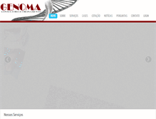 Tablet Screenshot of genomaconsultoria.com.br